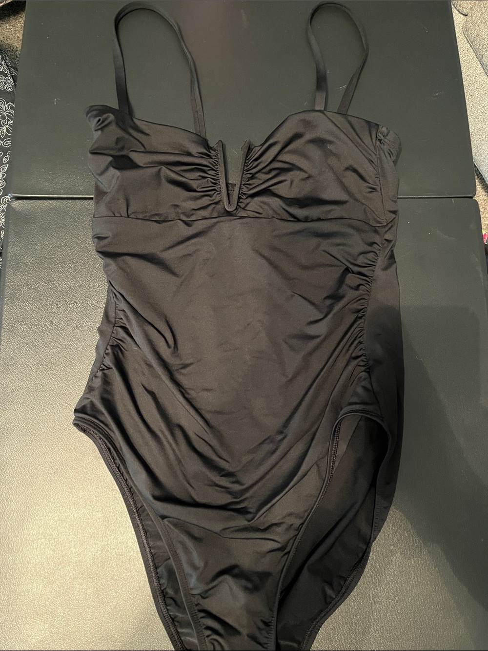 Ralph Lauren Black One-Piece Swimsuit Size 12